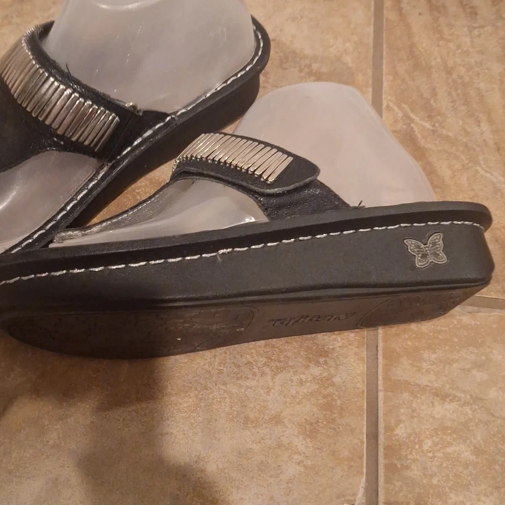 Alegria CAR 653 Black EMBELLISHED SANDALS. 39/ 8.5 - Picture 5 of 8